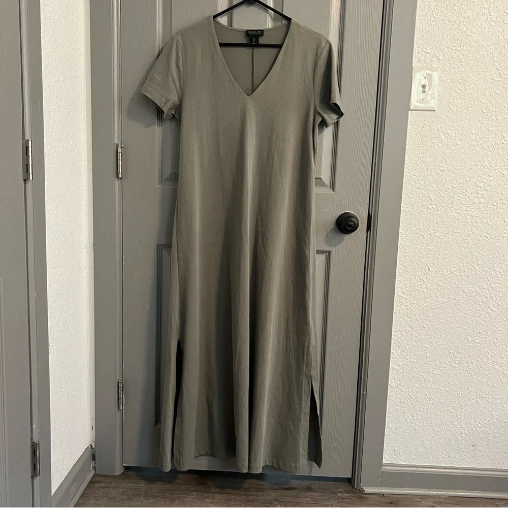 Dress bundle Rachel Zoe Abstract Blue maxi and Olive maxi - Picture 2 of 7